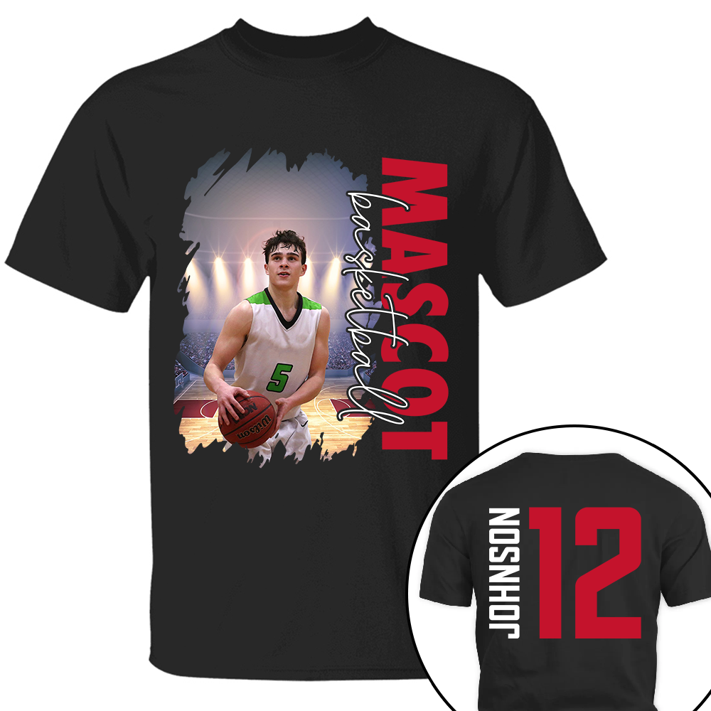 Custom Photo Basketball Shirt, Personalized Basketball Mom Shirt, Game Day Basketball Hoodie, Basketball Dad Sweatshirt