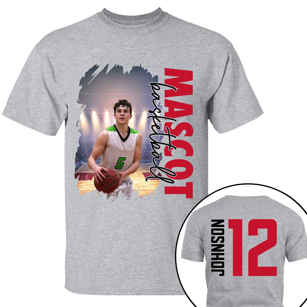 Custom Photo Basketball Shirt, Personalized Basketball Mom Shirt, Game Day Basketball Hoodie, Basketball Dad Sweatshirt