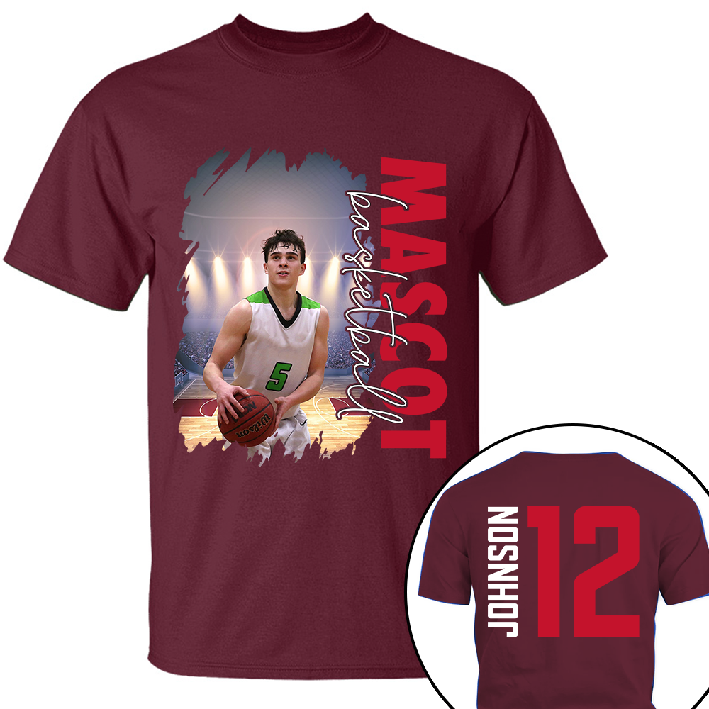 Custom Photo Basketball Shirt, Personalized Basketball Mom Shirt, Game Day Basketball Hoodie, Basketball Dad Sweatshirt