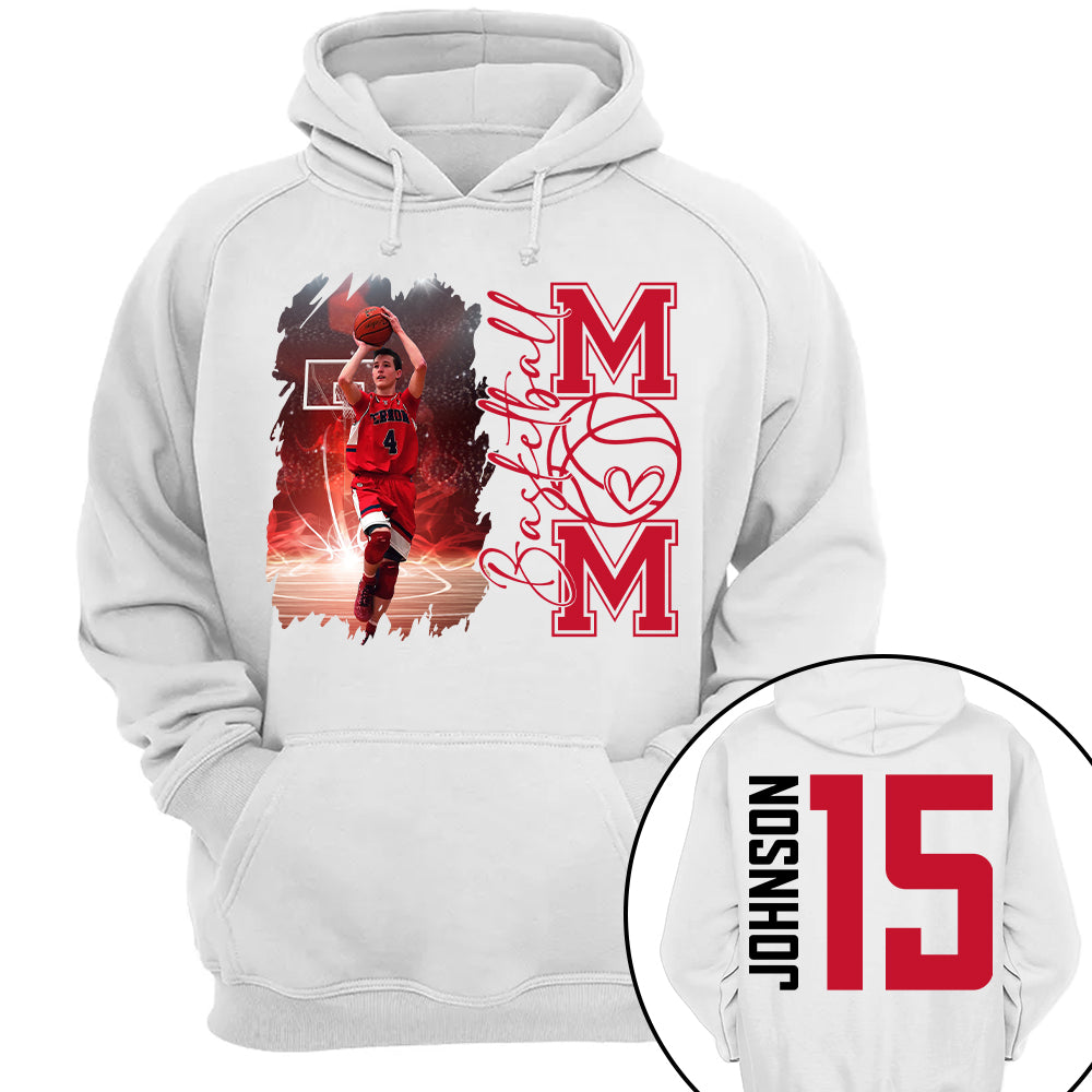 Custom Photo Basketball Shirt, Personalized Basketball Mama Shirt Nv01
