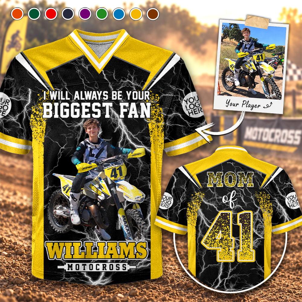 Custom I Will Always Be Your Biggest Fan Motocross Mom Shirt, Gift For Motocross Lovers L0411 Hv01