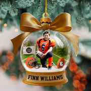 Custom Photo - Football Season Is Coming Personalized Football Transparent Ornament Vr2 Tu24 Hv01