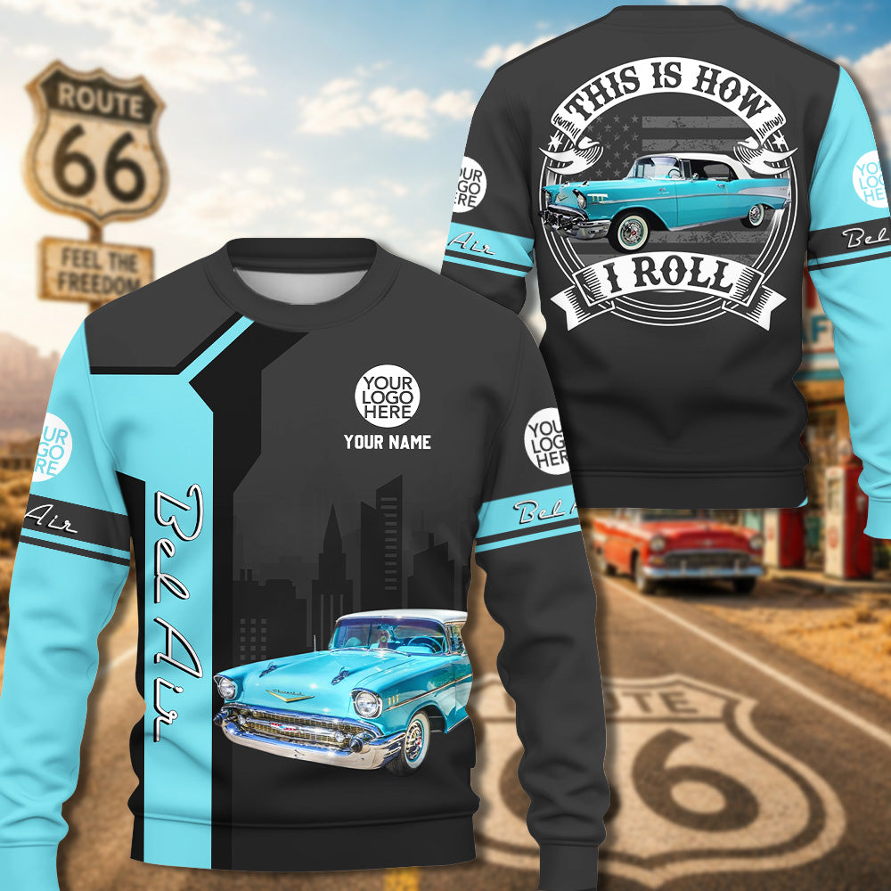 This Is How I Roll - Personalized Classic Car Photo Polo Shirt - Gift For Car Lovers A2110 PT99