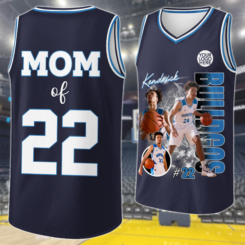 Custom Photo Basketball Player Basketball Jersey- Personalized Team Name School Name Bootleg Jersey A2110 Pt99