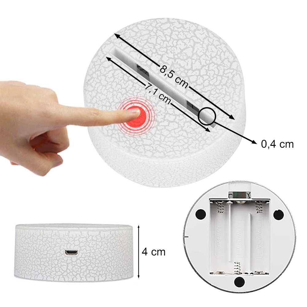 Baseball Player Led Light, Led Color Changing Night Light For Baseball Lovers K1702