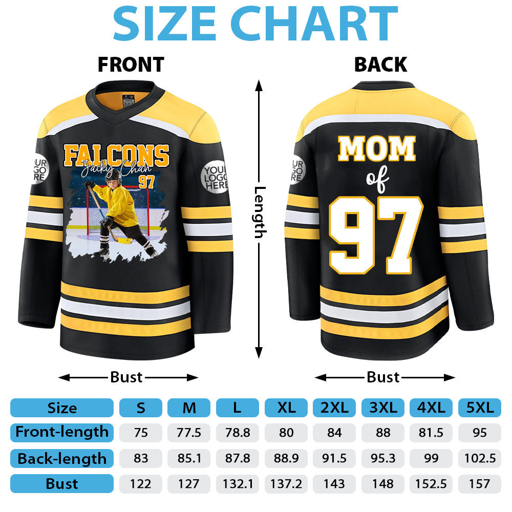 Ice Hockey Personalized Jersey Shirt Custom Photo And Team Name, Custom Ice Hockey Jersey Gift Tu20