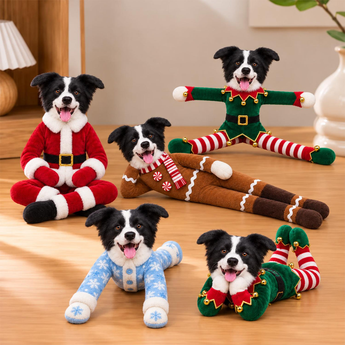 My Merry Pup, Personalized Photo Pet Squishy Toy Poseable Plush Doll, Funny Gift For Dog Mom, Dad, Cat Lover T1807 Hv01 TL06
