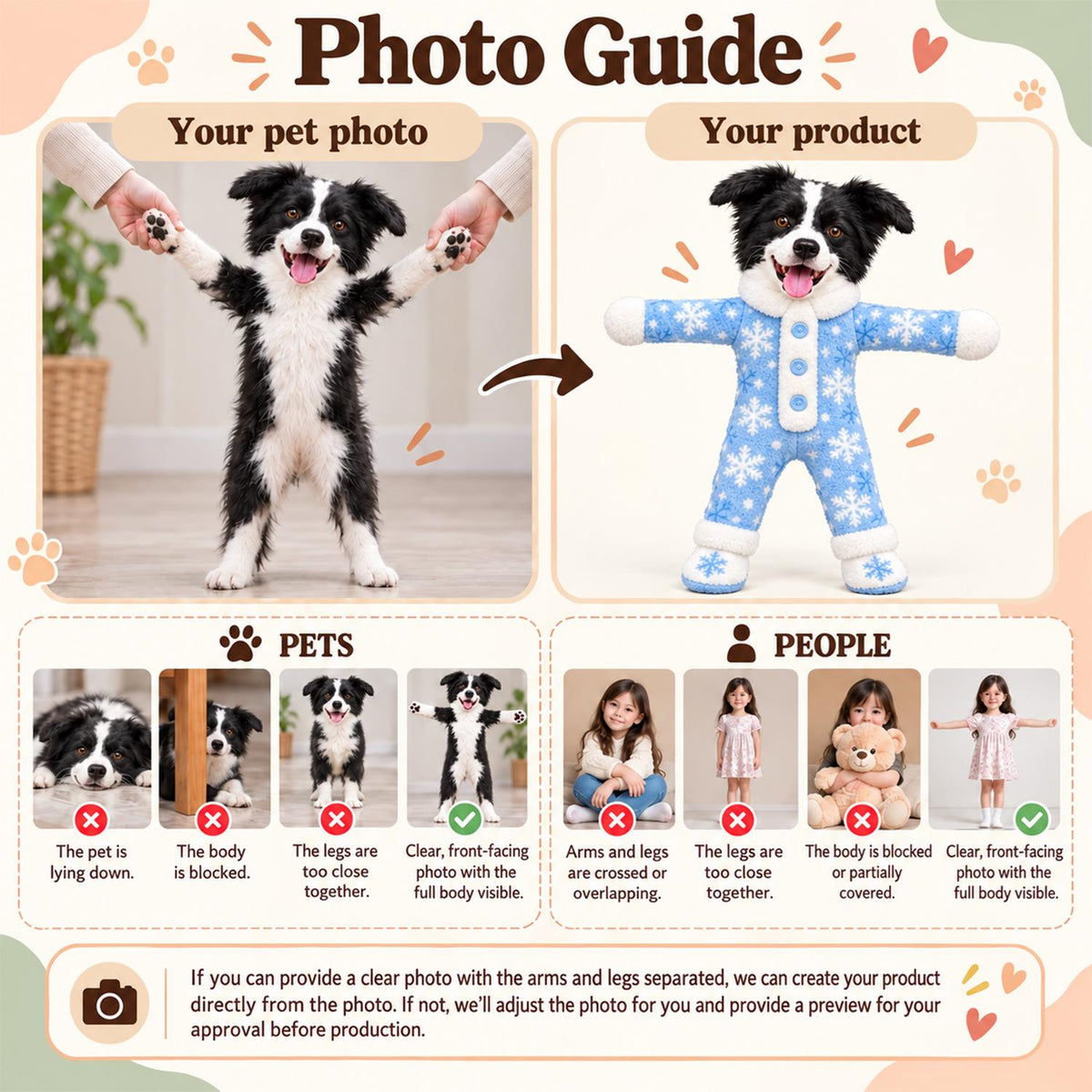 My Merry Pup, Personalized Photo Pet Squishy Toy Poseable Plush Doll, Funny Gift For Dog Mom, Dad, Cat Lover T1807 Hv01 TL06