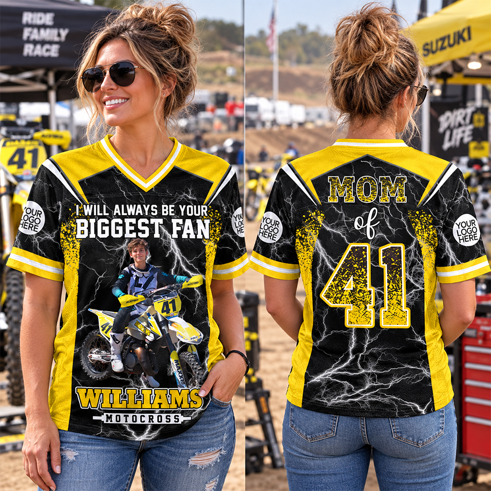 Custom I Will Always Be Your Biggest Fan Motocross Mom Shirt, Gift For Motocross Lovers L0411 Hv01