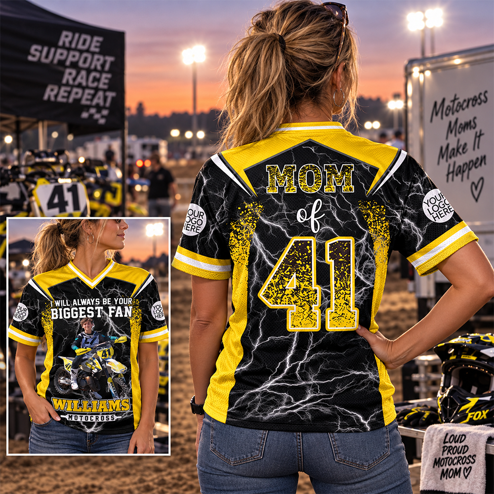 Custom I Will Always Be Your Biggest Fan Motocross Mom Shirt, Gift For Motocross Lovers L0411 Hv01