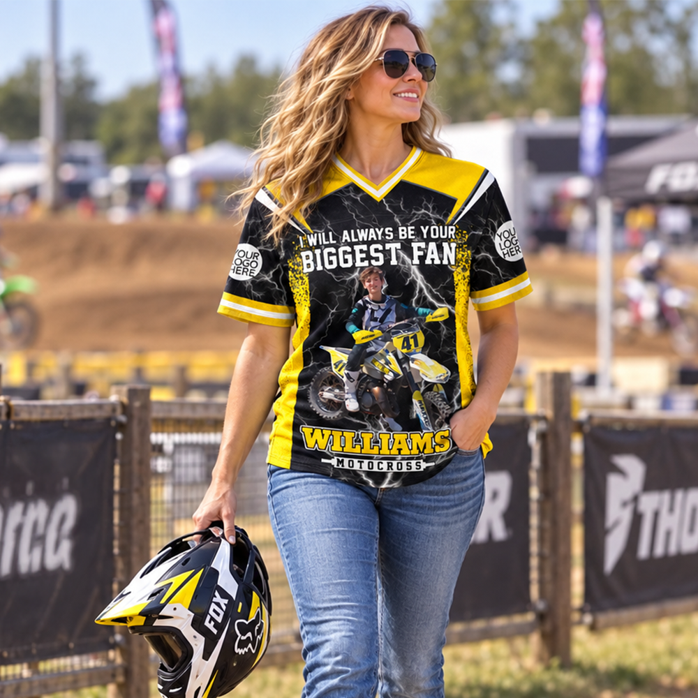 Custom I Will Always Be Your Biggest Fan Motocross Mom Shirt, Gift For Motocross Lovers L0411 Hv01
