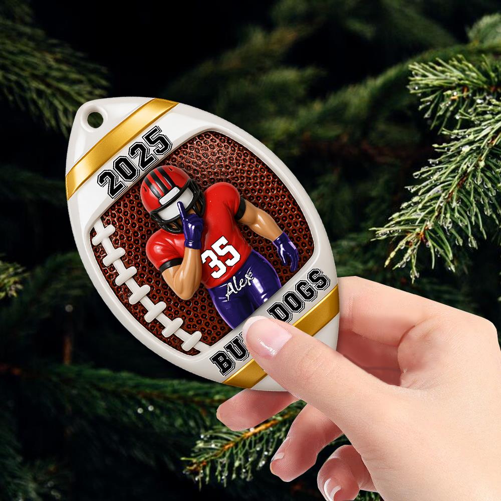 Custom Football Player Acrylic Ornament – Gift For American Football Lovers Tu24 Nh00