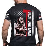 Best Dad Ever Personalized Shirt Firefighter Dad Gift For Firefighters All Over Print Shirt K1702