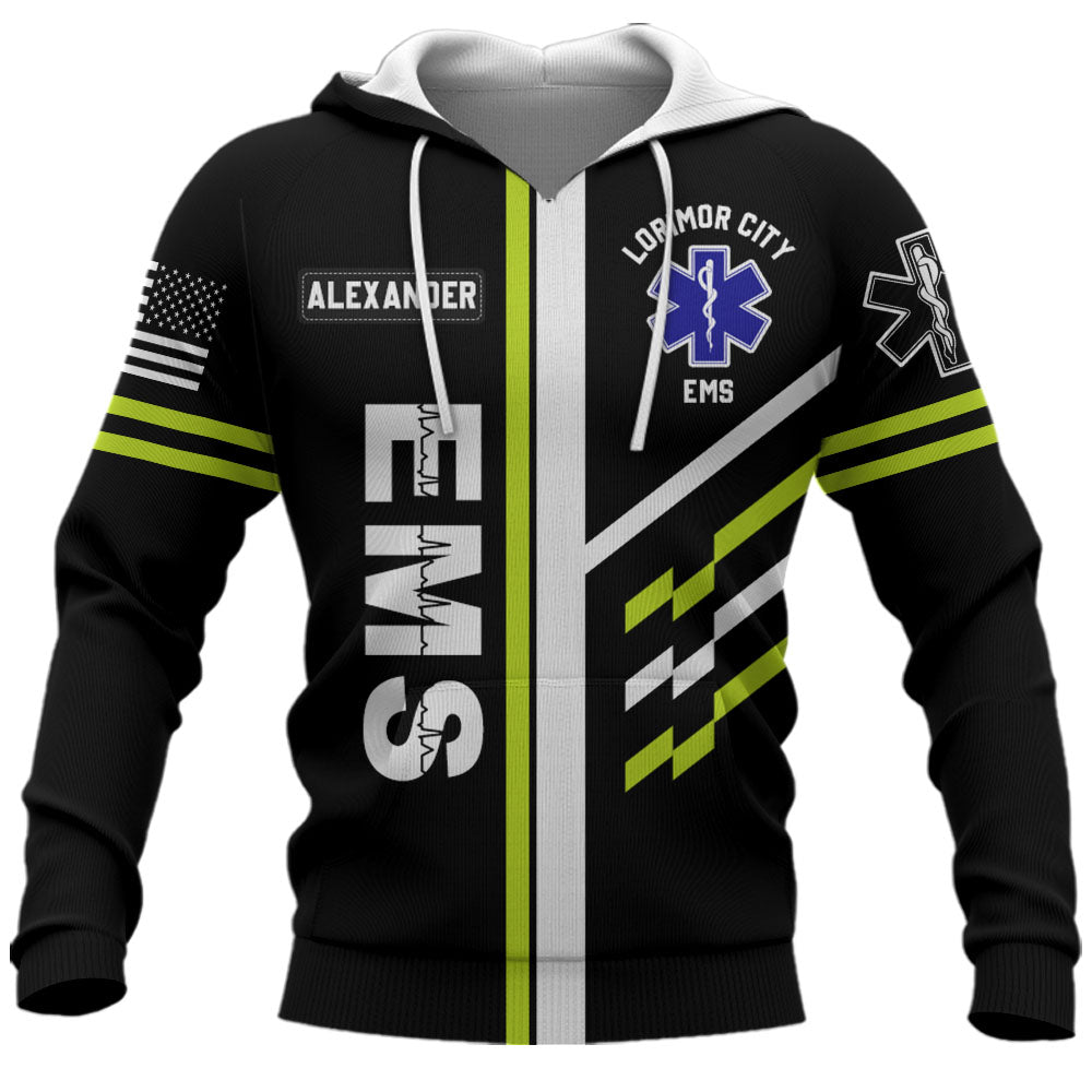 Personalized Shirt Emt Ems Firefighter Personalization Rescue All Over Print Shirt K1702 Trhn