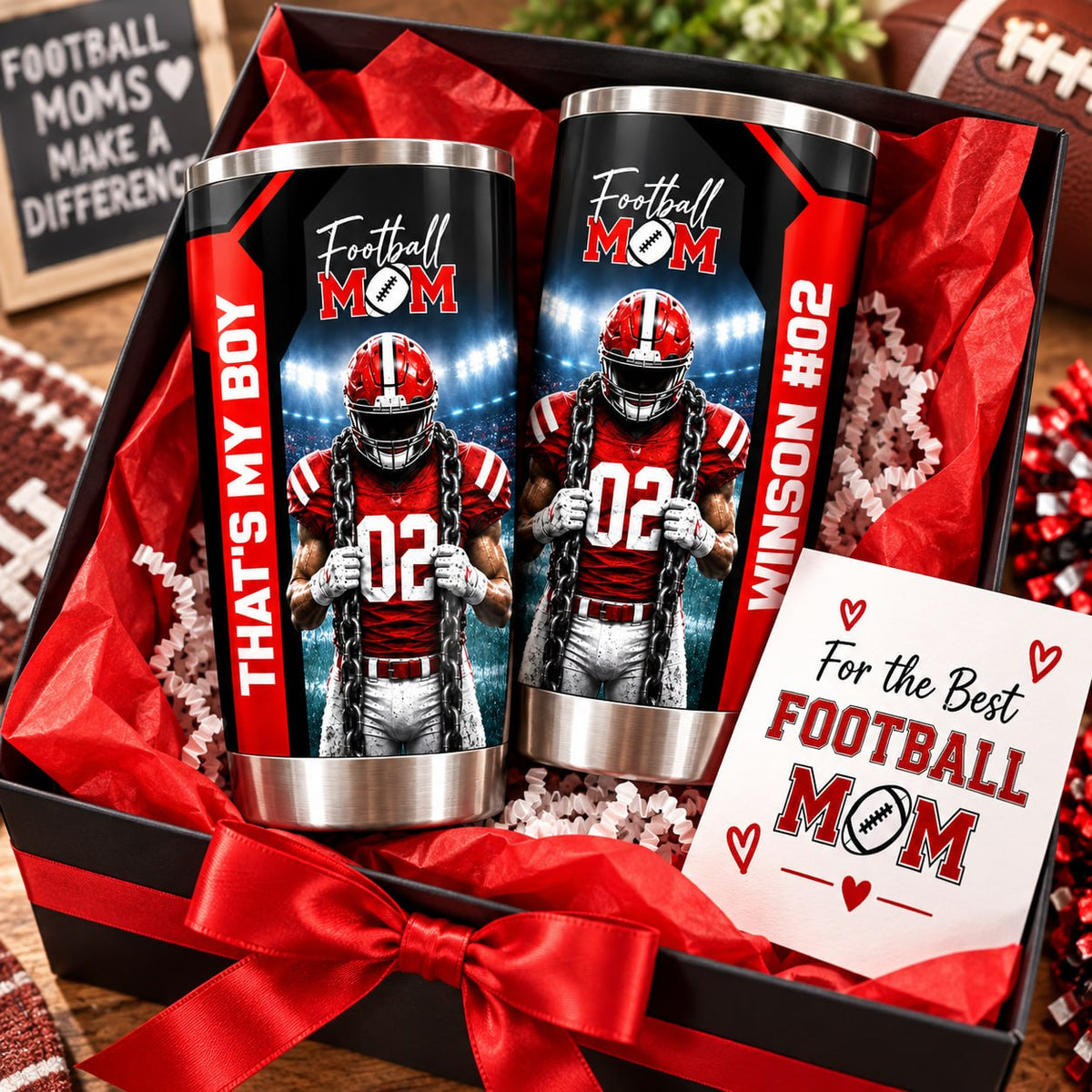 Personalized That's My Boy Tumbler Custom Football Mom Gift For Sports Mom Gameday T1807 Pt99