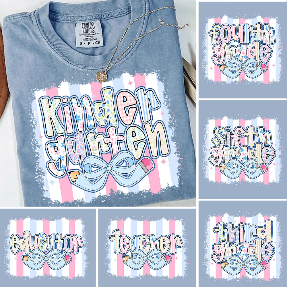 Back to School Coquette Teacher First Day of School Personalized Shirt Tu24 Li29