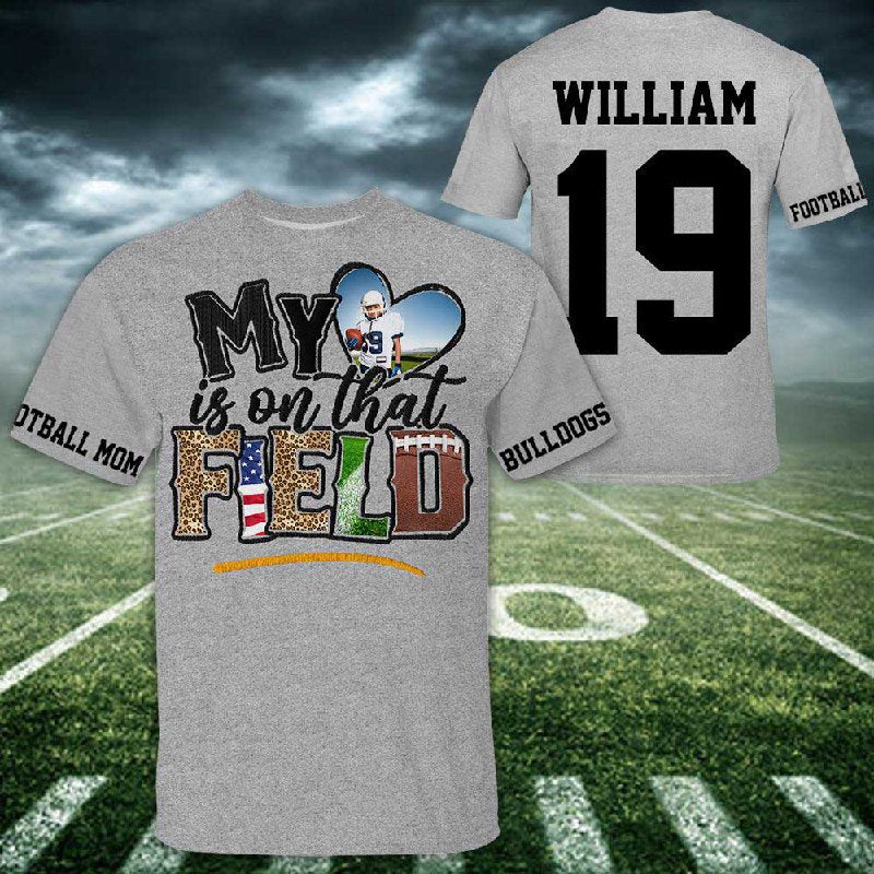 My Love Is on that Field All Over Print Shirt Gift For Football Mom Tu24 Nh00