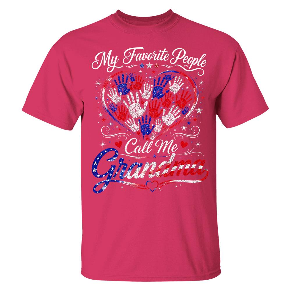 Personalized My Favorite People Call Me Grandma 250 Years American Shirt Hv01
