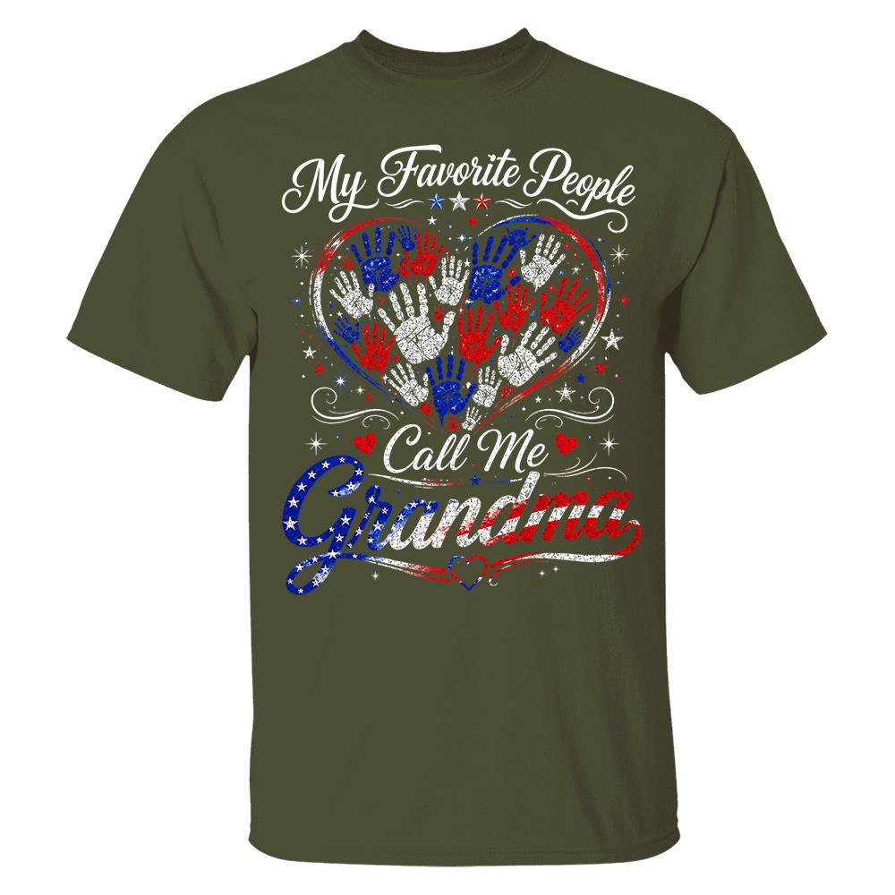 Personalized My Favorite People Call Me Grandma 250 Years American Shirt Hv01
