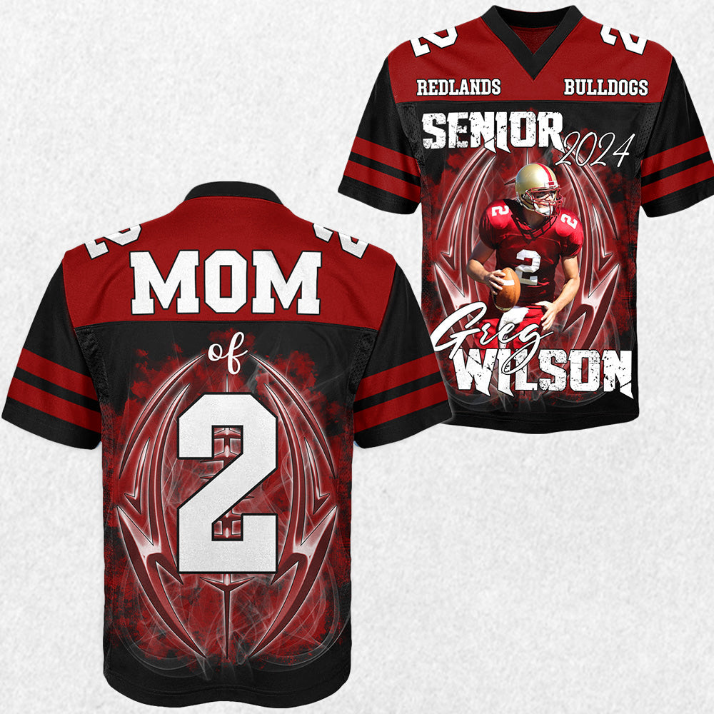 Custom Photo Football Jersey Shirt For Football Family Game Day Shirt H2511