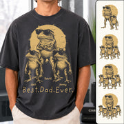 Best Dad Ever Dad Frog, Personalized T-Shirt Father Day, Gifts for Dad Husband, Funny Papa Tshirt Cool Daddy Frog Tee MI209 Hv01
