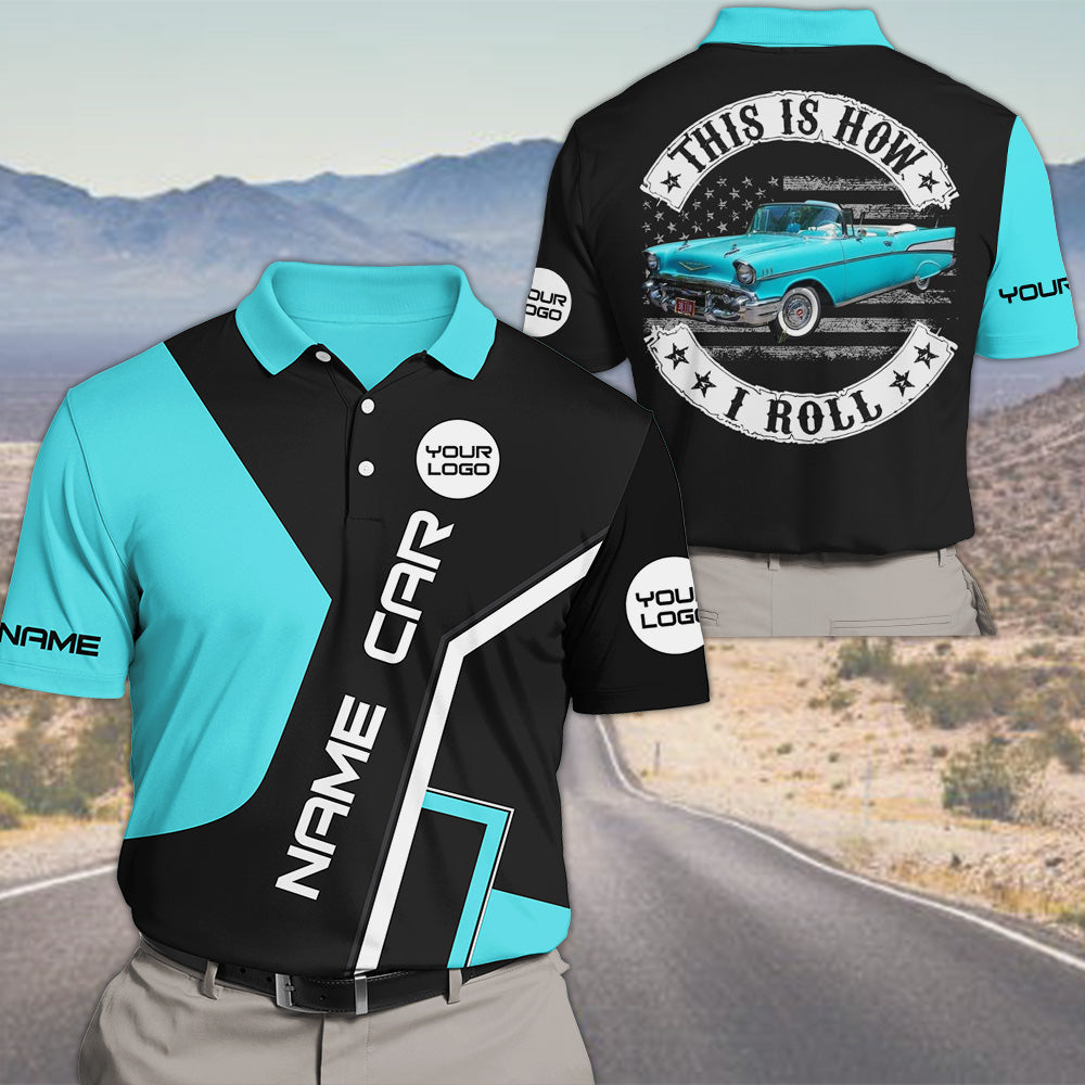 This Is How I Roll - Custom Photo Classic Car Shirt - Personalized Name Car Shirt Vr2 A2110 Pt99