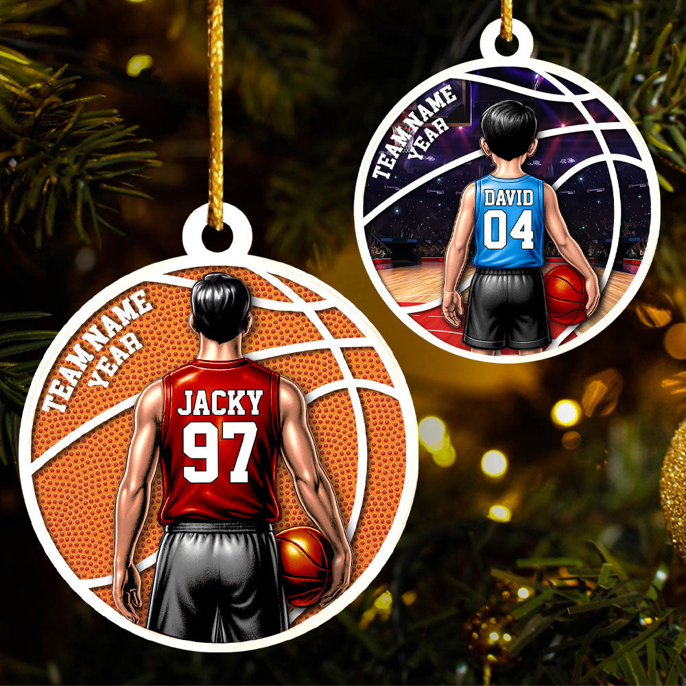 Basketball Player Ornament - Personalized Gifts For Players A2110 Pt99