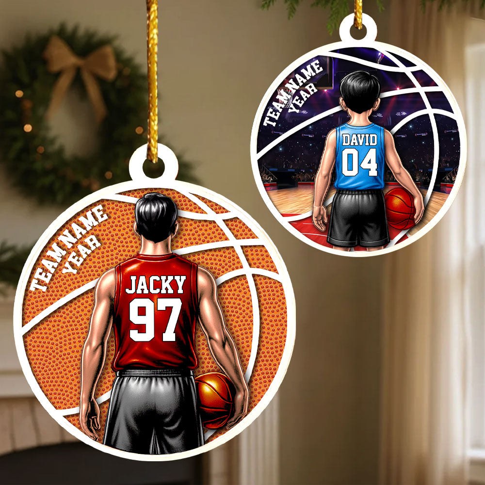 Basketball Player Ornament - Personalized Gifts For Players A2110 Pt99