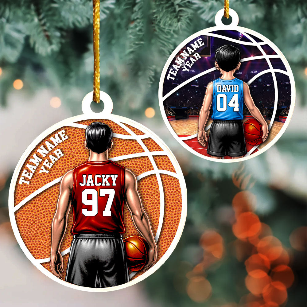 Basketball Player Ornament - Personalized Gifts For Players A2110 Pt99