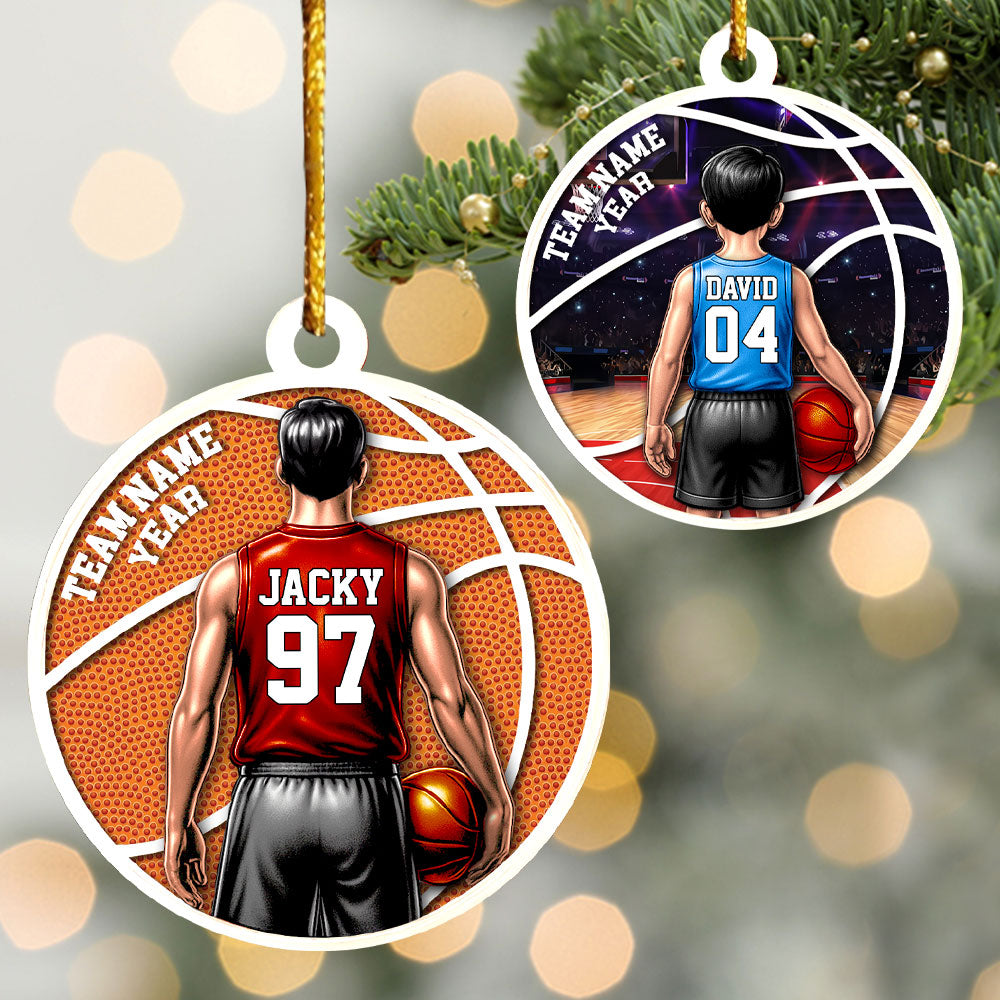 Basketball Player Ornament - Personalized Gifts For Players A2110 Pt99