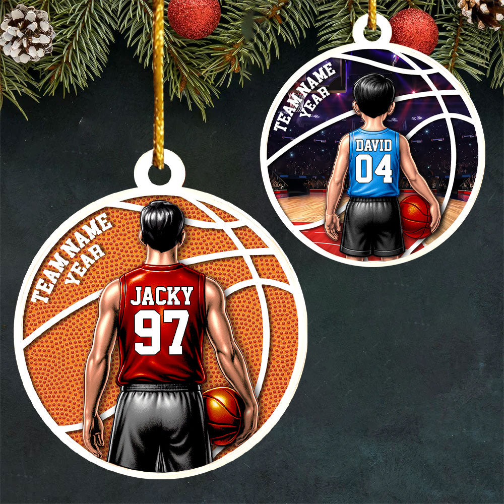Basketball Player Ornament - Personalized Gifts For Players A2110 Pt99