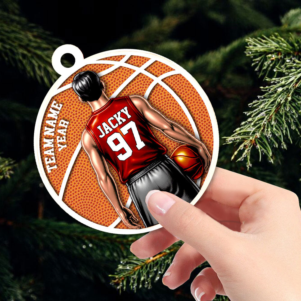 Basketball Player Ornament - Personalized Gifts For Players A2110 Pt99
