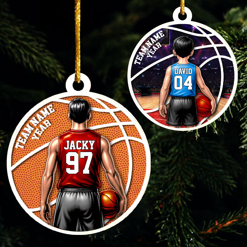 Basketball Player Ornament - Personalized Gifts For Players A2110 Pt99