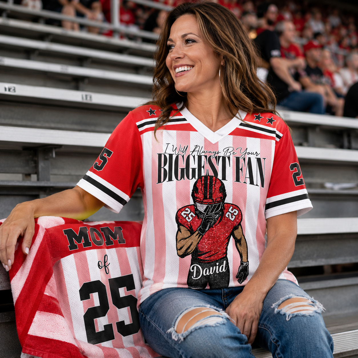 My Heart Is On That Field Custom Shirt Personalized Name Number Jersey Football Player L0411 Pt99