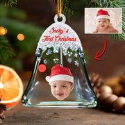 Custom Photo Baby First Christmas Bell Ring Personalized Custom Shaped Acrylic Ornament Tu24 Tm01