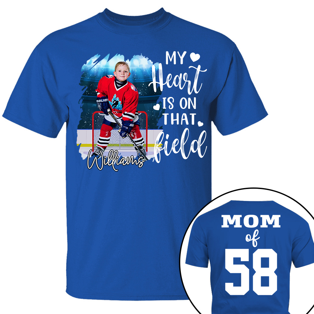 Custom Photo Ice Hockey GameDay Shirt Gift For Ice Hockey Lovers - Personalized Gift For Ice Hockey Player