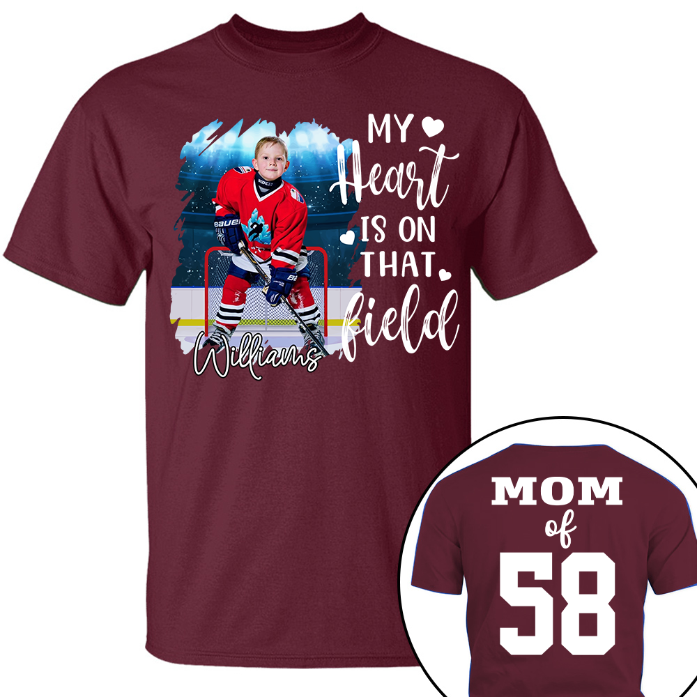 Custom Photo Ice Hockey GameDay Shirt Gift For Ice Hockey Lovers - Personalized Gift For Ice Hockey Player