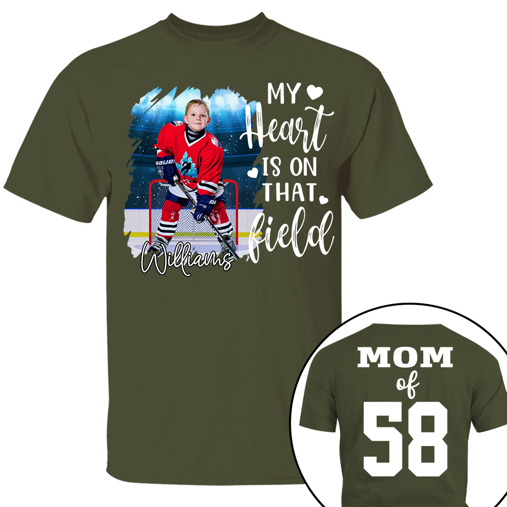 Custom Photo Ice Hockey GameDay Shirt Gift For Ice Hockey Lovers - Personalized Gift For Ice Hockey Player