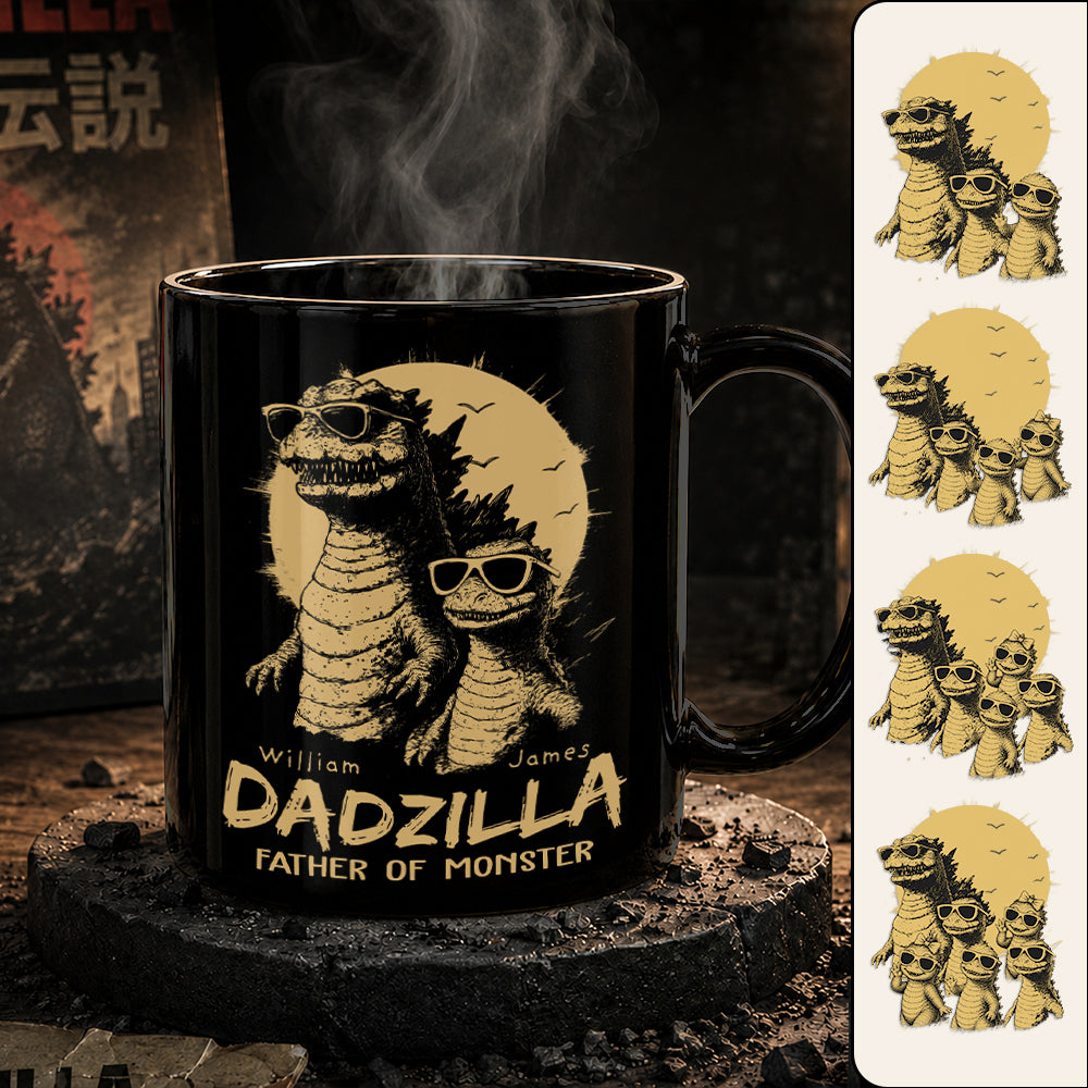 Dadzilla Father Of The Monsters Personalized Mug Gift For Dad, Happy Father's Day 2026 T1807 Hv01