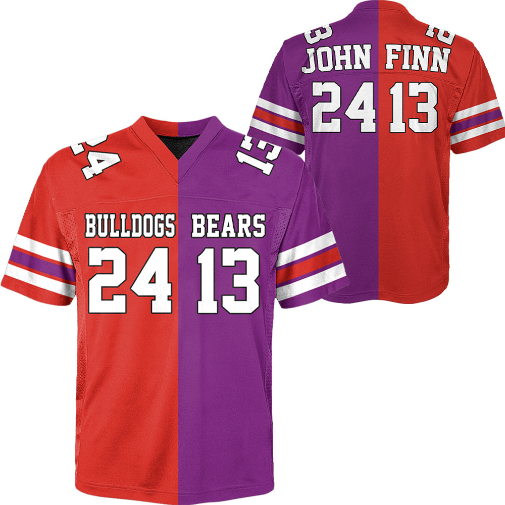 Custom Any Two Football Team, Personalized Team Name And Number Football Jersey, V-neck Short Sleeve Jersey Shirt, Football Jerseys