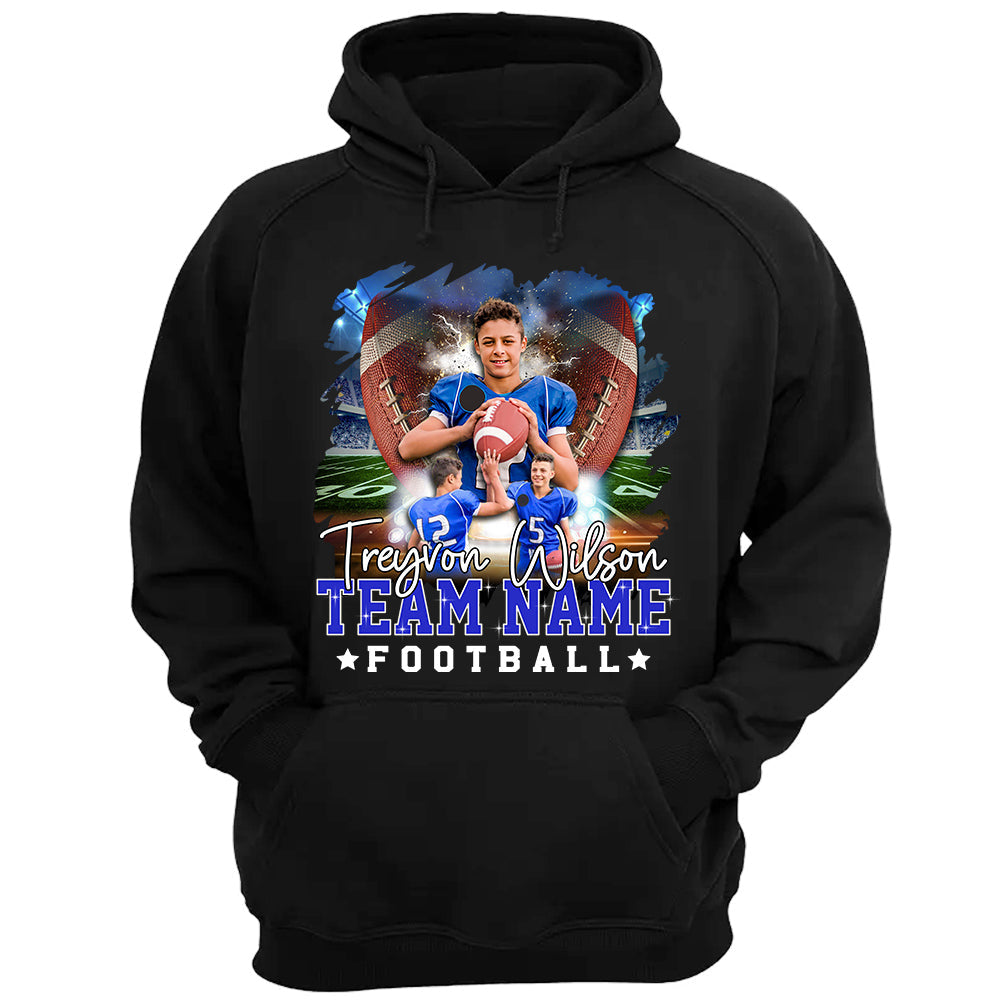 Personalized Name Number School Name Team Name American Football Player Shirt For Football Lover Football Son Mom K1702