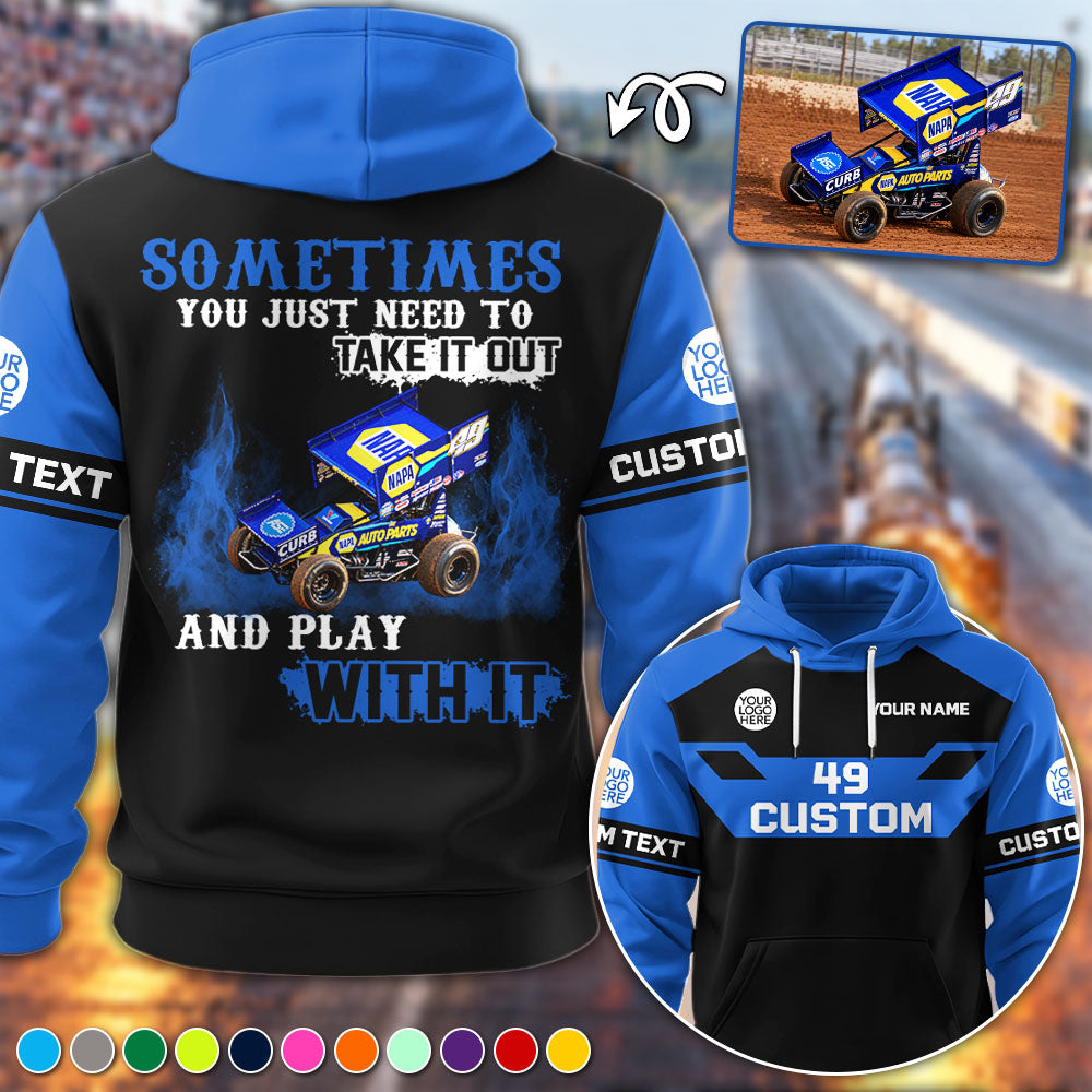 Take It Out & Play - Personalized Dirt Track Racing Photo All Over Print Shirts - Gift For Racing Fans Vrs 3 A2110 Pt99 KL07