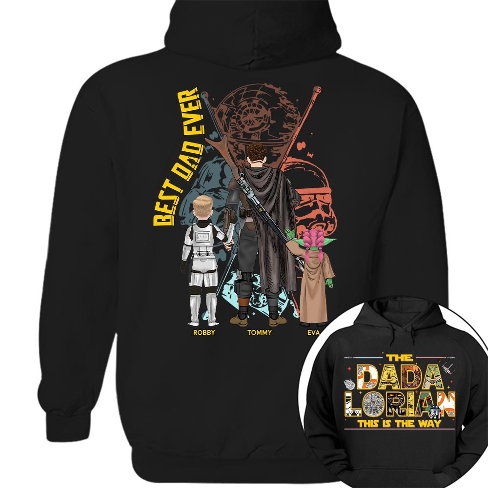 The Dadalorian This Is The Way - Personalized Shirt Custom Nickname With Kids Gift For Dad 2026 T1807 Hv01