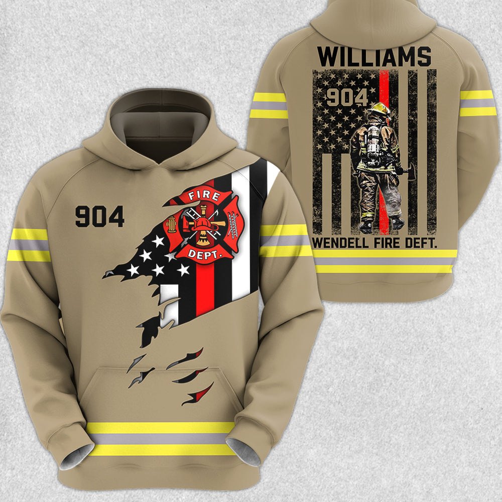 Firefighter Custom Uniform All Over Print Shirt Gift For Firemen H2511 Trna