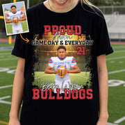 Proud Mom Football Gameday & Everyday Persional Shirt Gift For Football Mom Grandma Football Lovers Tu24 Do99