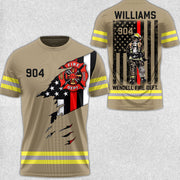 Firefighter Custom Uniform All Over Print Shirt Gift For Firemen H2511 Trna