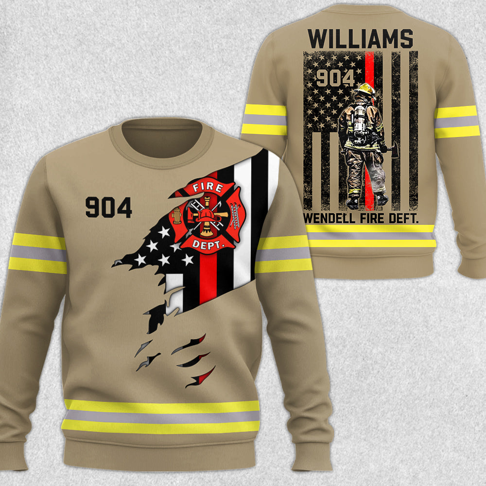 Firefighter Custom Uniform All Over Print Shirt Gift For Firemen H2511 Trna
