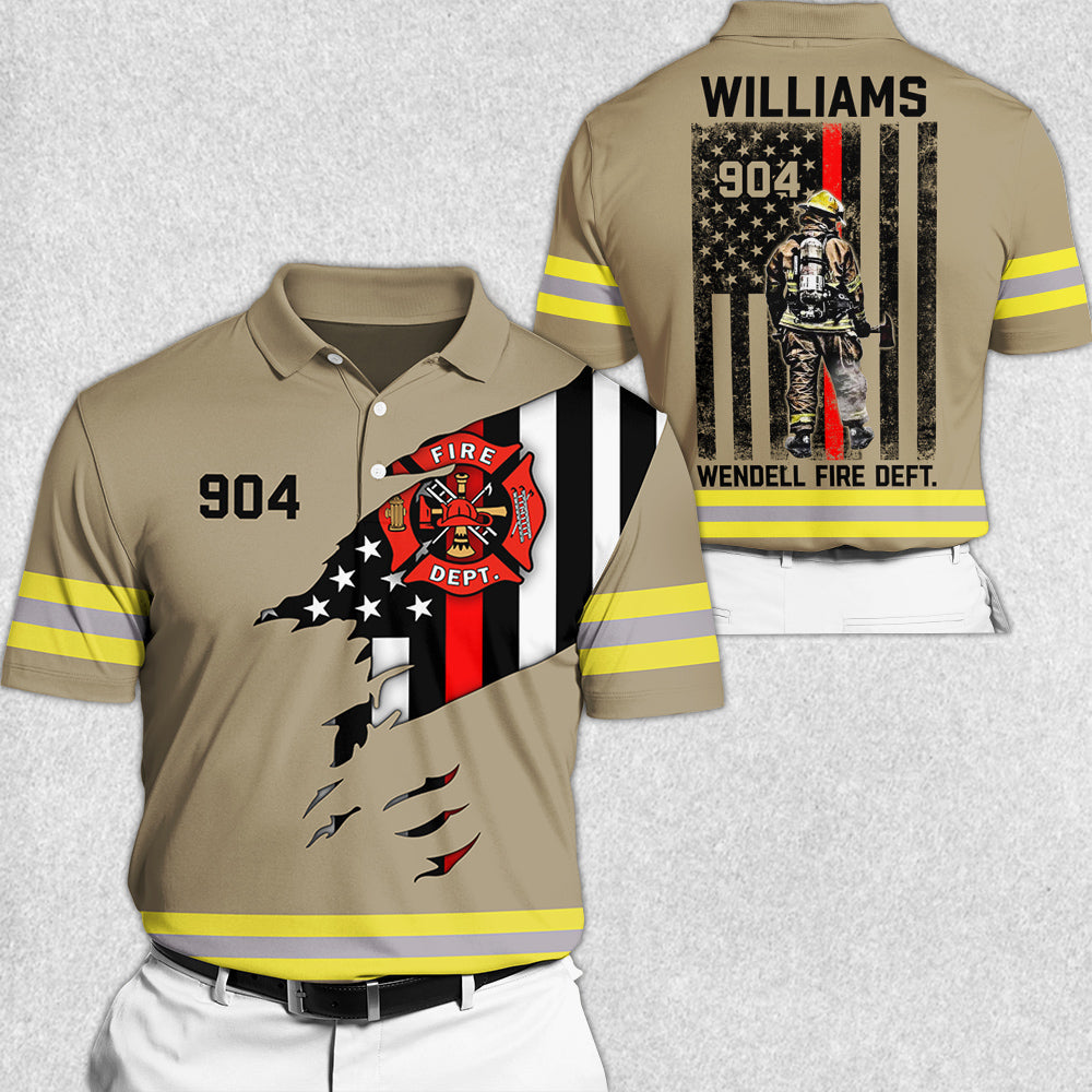 Firefighter Custom Uniform All Over Print Shirt Gift For Firemen H2511 Trna