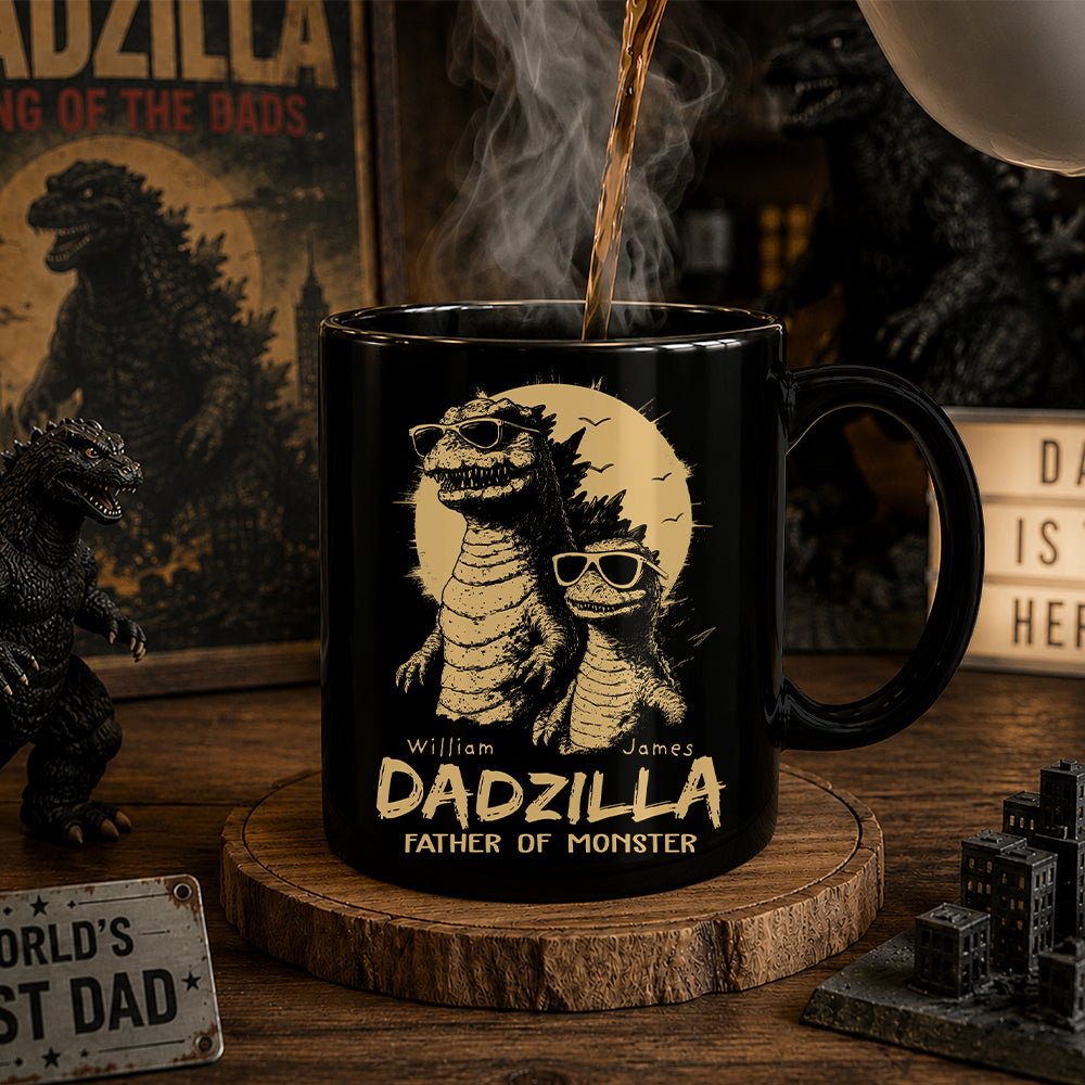 Dadzilla Father Of The Monsters Personalized Mug Gift For Dad, Happy Father's Day 2026 T1807 Hv01