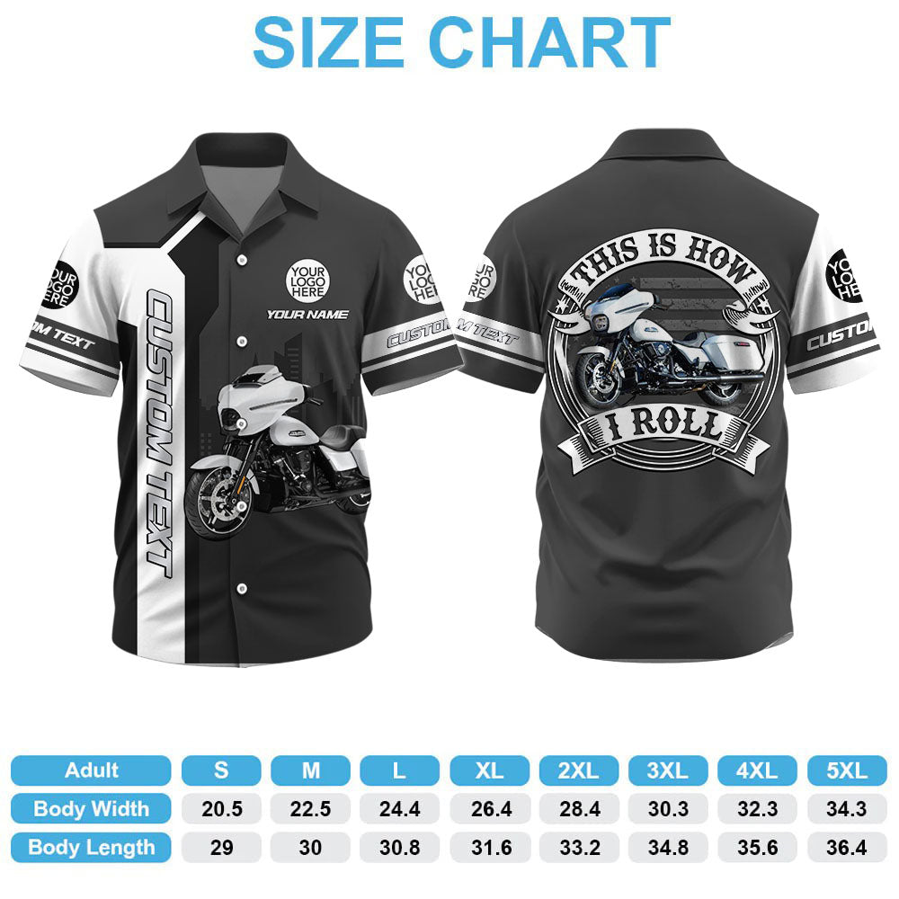 This Is How I Roll - Personalized Upload Vechicle Photo For Biker Shirt A2110 Pt99